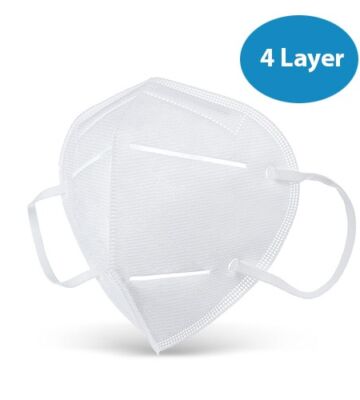 10 x 4 Layer foldable face masks – KN95