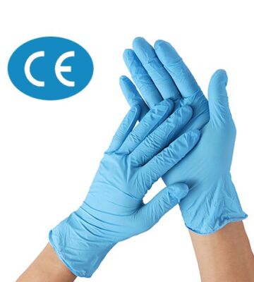 100 x CE marked Nitrile Gloves – Large
