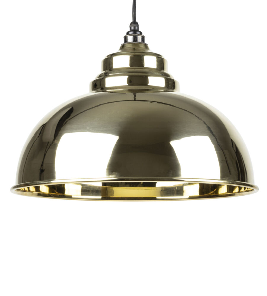 From The Anvil Smooth Brass Interior Harborne Pendant