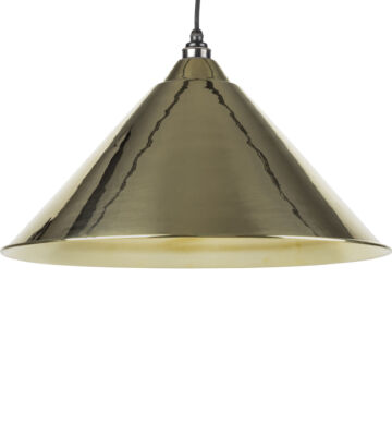 From The Anvil Smooth Brass Interior Hockley Pendant