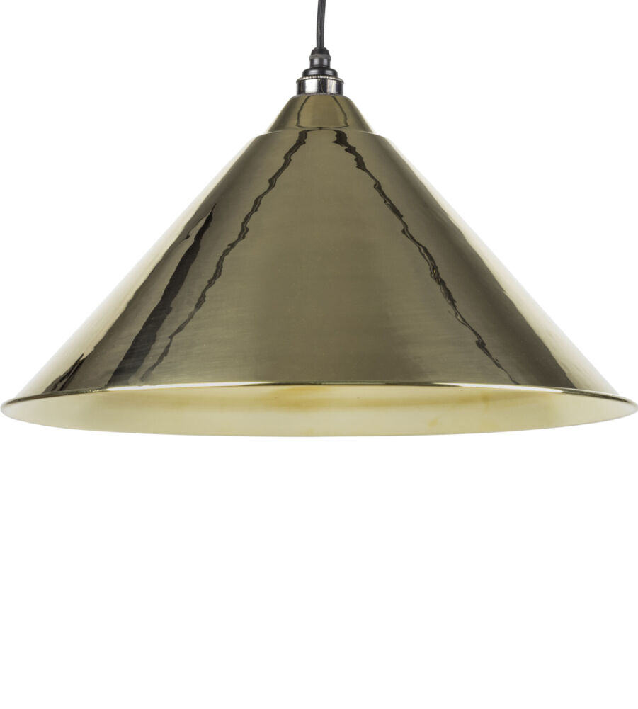 From The Anvil Smooth Brass Interior Hockley Pendant