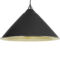 From The Anvil Black & Smooth Brass Hockley Pendant