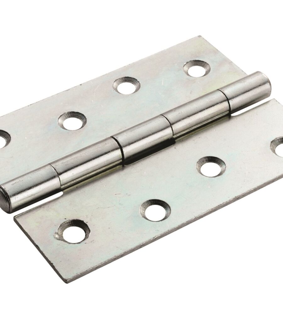 CARLISLE BRASS 1838100ZP NARROW PATTERN BUTT HINGE STEEL (ZP) 102MM (1838) - PAIR