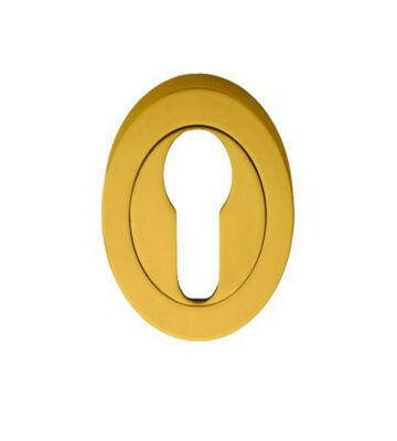 Carlisle Brass AA1 Escutcheon Polished Brass – Euro Profile On Concealed Fix Round Rose 50mm