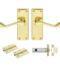 Carlisle Brass GK002EB/INTB Contract Victorian Scroll Latch Pack 118 X 40