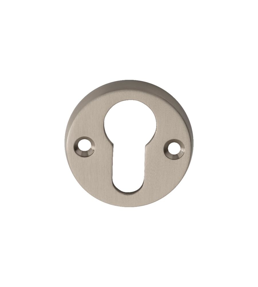 CARLISLE BRASS AA145SN ESCUTCHEON - EURO PROFILE ON FACE FIX ROUND ROSE NIS (SATIN NICKEL) 45MM