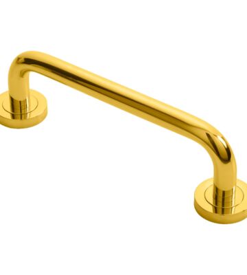 Carlisle Brass AA16B Studio H – Pull Handle On Rose (Concealed Fix) Otl (Polished Brass) 229mm