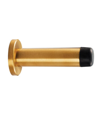 Carlisle Brass AA21SB Wall Mounted Cylinder Doorstop With Rose 70mm