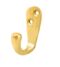 CARLISLE BRASS AA26/BP VICTORIAN SINGLE ROBE HOOK 45MM