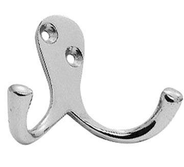 Carlisle Brass AA27CP/BP Victorian Double Robe Hook 51mm