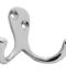 CARLISLE BRASS AA27CP/BP VICTORIAN DOUBLE ROBE HOOK 51MM