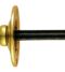 CARLISLE BRASS AA32 TURN & RELEASE TO SUIT RACKBOLT / OVAL TURN - SPLINE SPINDLE 38MM - SET
