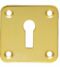 CARLISLE BRASS AA4 VICTORIAN LOCK PROFILE SQUARE ESCUTCHEON FACE FIX 51MM