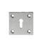CARLISLE BRASS AA4SC VICTORIAN LOCK PROFILE SQUARE ESCUTCHEON FACE FIX 51MM