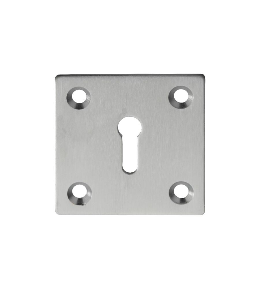 CARLISLE BRASS AA4SC VICTORIAN LOCK PROFILE SQUARE ESCUTCHEON FACE FIX 51MM