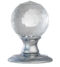 CARLISLE BRASS AC020CP ICE FACETTED CRYSTAL KNOB - PAIR