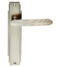 CARLISLE BRASS ADR012SN ART DECO LEVER ON BACKPLATE - LATCH   205 X 45MM - PAIR