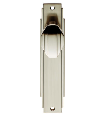 Carlisle Brass ADR022SN Art Deco Knob On Backplate – Latch 205 X 45mm – Pair