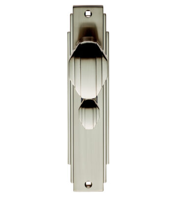 Carlisle Brass ADR023SN Art Deco Knob On Backplate – Bathroom 57mm C/C 205 X 45mm – Pair