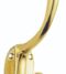 CARLISLE BRASS AQ25 HEAVY ARCHITECTURAL QUALITY HAT & COAT HOOK 143MM
