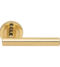 CARLISLE BRASS AQ4 CALLA LEVER ON CONCEALED FIX ROUND ROSE OTL (POLISHED BRASS)  51MM - PAIR