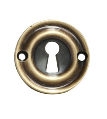 Carlisle Brass AQ41FB Victorian Escutcheon Lock Profile Round Face Fix 42mm