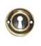 CARLISLE BRASS AQ41FB VICTORIAN ESCUTCHEON LOCK PROFILE ROUND FACE FIX 42MM