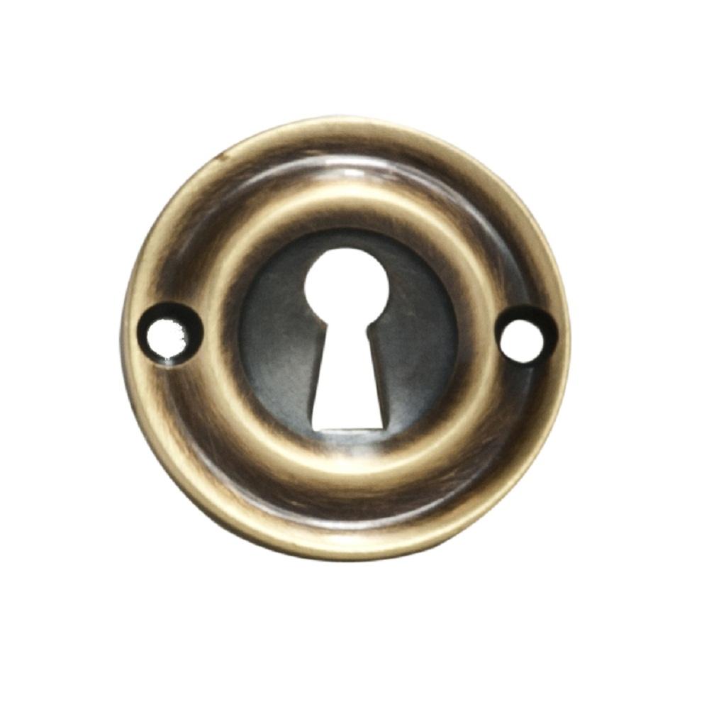 Carlisle Brass AQ41FB Victorian Escutcheon Lock Profile Round Face Fix ...