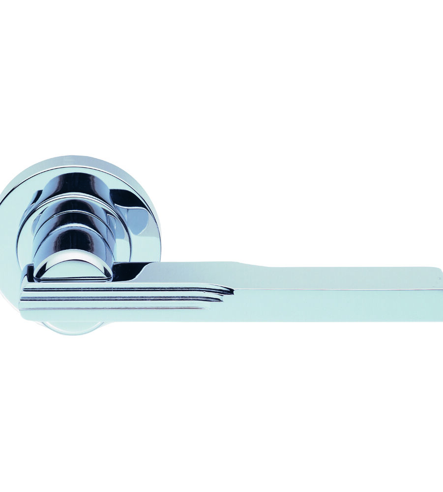 CARLISLE BRASS AQ5CP VERONICA LEVER ON CONCEALED FIX ROUND ROSE CRO (POLISHED CHROME)  51MM - PAIR