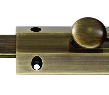 Carlisle Brass AQ82FB Surface Bolt C/W Extruded Keeper Flat & Angle Keeper 150mm