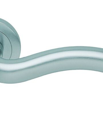 Carlisle Brass AQ8SC Squiggle Lever On Concealed Fix Round Rose Csa (Satin Chrome) 51mm – Pair