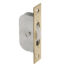 CARLISLE BRASS AQ92 SASH WINDOW AXLE PULLEY NO 2 SQUARE POLISHED BRASS FOREND WITH NYLON WHEEL 117MM X 25MM
