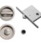 CARLISLE BRASS ART55BCP SLIDING DOOR ROSES WITH WC TURN C/W FLUSH PULL & LOCK CRO (POLISHED CHROME) N/A - SET