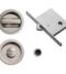 CARLISLE BRASS ART55BSC SLIDING DOOR ROSE WITH WC TURN C/W FLUSH PULL & LOCK CSA (SATIN CHROME) N/A - SET