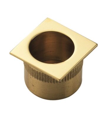 Carlisle Brass ART56Q Square Flush Pull Otl (Polished Brass) 27 X 27mm