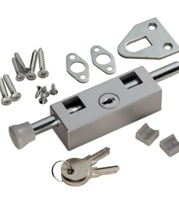 Carlisle Brass AWL4105/SV/BP Multi Purpose Door Bolt Key Lockable 150mm