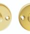 CARLISLE BRASS B12 TURN & RELEASE ON FACE FIX ROUND ROSE (4.9 X 67MM SPINDLE) 45MM - SET
