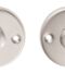 CARLISLE BRASS B12CP TURN & RELEASE ON FACE FIX ROUND ROSE (4.9 X 67MM SPINDLE) 45MM - SET