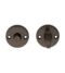 CARLISLE BRASS B12DB TURN & RELEASE ON FACE FIX ROUND ROSE (4.9 X 60MM SPINDLE) BGOS (DARK BRONZE MATT) 45MM - SET