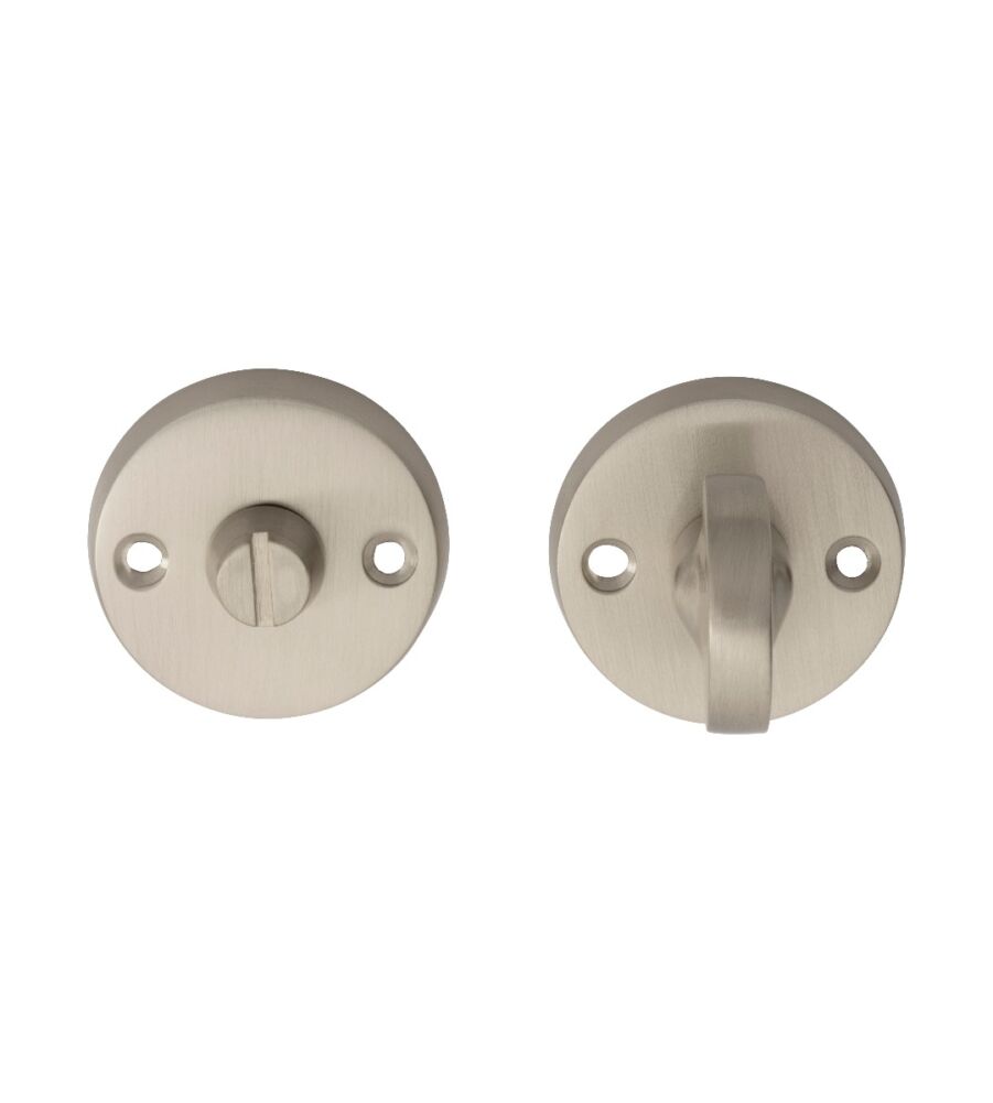 CARLISLE BRASS B12SN TURN & RELEASE ON FACE FIX ROUND ROSE (4.9 X 67MM SPINDLE) NIS (SATIN NICKEL) 45MM - SET