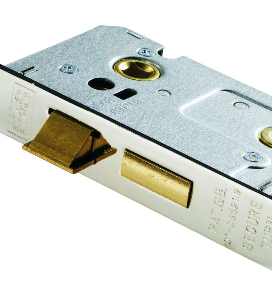 CARLISLE BRASS BAE5025NP/R EASI-T BATHROOM LOCK 65MM RESIDENTIAL - RADIUS