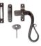 CARLISLE BRASS BW1006RH SHEPHERDS CROOK LOCKING CASEMENT FASTENER R/H 125MM