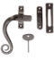 CARLISLE BRASS BW34LH MONKEY TAIL LOCKING FASTENER L/H OVERALL 125MM