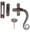 CARLISLE BRASS BW34RH MONKEY TAIL LOCKING FASTENER R/H OVERALL 125MM