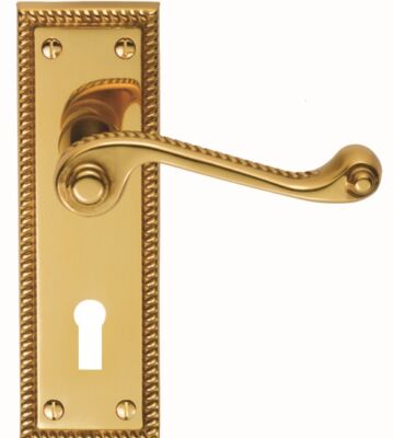 Carlisle Brass CBG1/BP Georgian Lever On Backplate – Lock 57mm C/C (Contract Range) 152 X 48mm – Pair