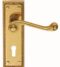 CARLISLE BRASS CBG1/BP GEORGIAN LEVER ON BACKPLATE - LOCK 57MM C/C (CONTRACT RANGE) 152 X 48MM - PAIR