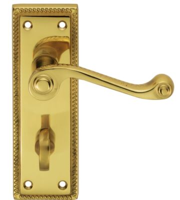 Carlisle Brass CBG1WC/BP Georgian Lever On Backplate – Bathroom 57mm C/C (Contract Range) 152 X 48mm – Pair