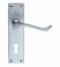 CARLISLE BRASS CBS54SC VICTORIAN SCROLL LEVER ON BACKPLATE - LOCK 57MM C/C (CONTRACT RANGE) 155MM X 40MM - PAIR
