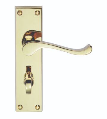 Carlisle Brass CBS54WC/BP Victorian Scroll Lever On Backplate – Bathroom 57mm C/C (Contract Range) – Pair