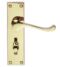 CARLISLE BRASS CBS54WC VICTORIAN SCROLL LEVER ON BACKPLATE - BATHROOM 57MM C/C (CONTRACT RANGE) 155MM X 40MM - PAIR
